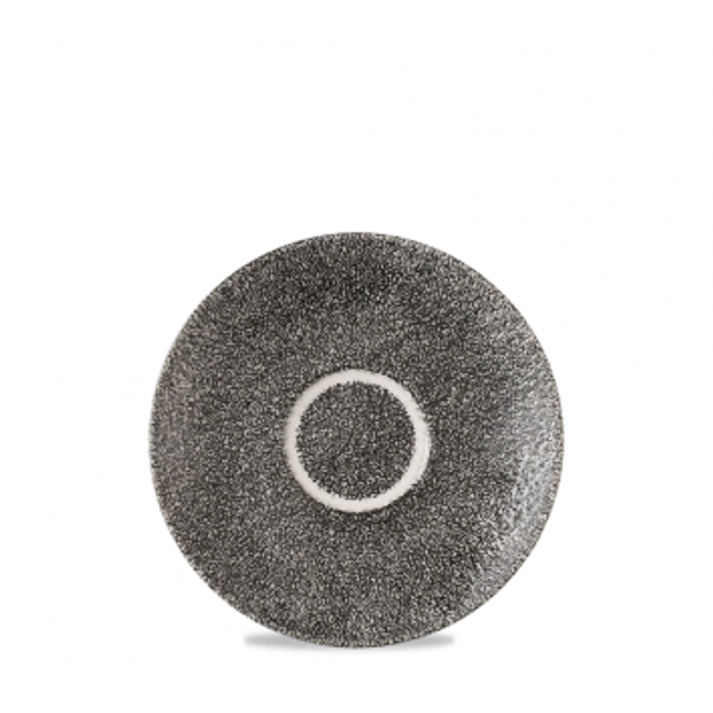 Raku Quartz Black Cappuccino Saucer 15,6 cm 12/box