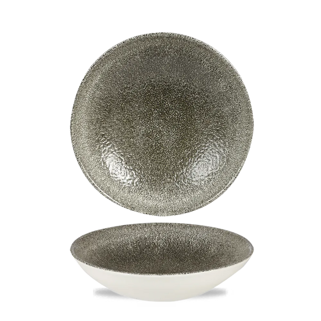 Raku Quartz Black Evolve Coupe Bowl 18cm 12/box