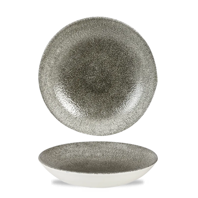 Raku Quartz Black Evolve Coupe Bowl 25cm 12/box