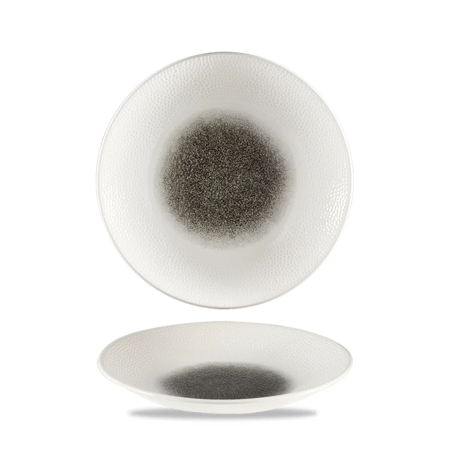 Raku Quartz Black Isla Deep Coupe Plate 25.5cm 12/box