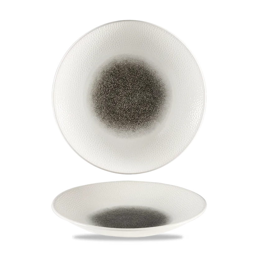 Raku Quartz Black Isla Deep Coupe Plate 28.1cm 12/box