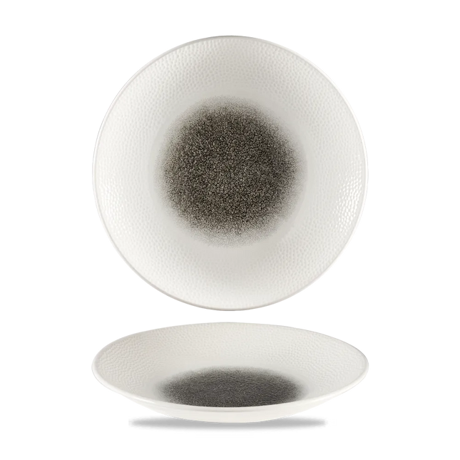 Raku Quartz Black Isla Deep Coupe Plate 28.1cm 12/box