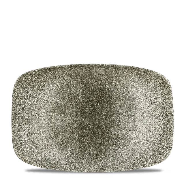 Raku Quartz Black Oblong Chefs Plate 26.1 x 20.2cm 6/box