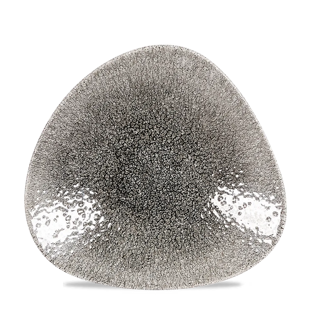 Raku Black Triangle Shallow Bowl 27.2 x 26.7cm 12/box