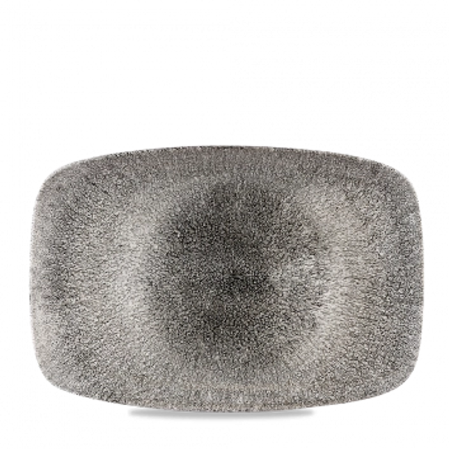 Raku Quartz Black Oblong Platter 34.4 x 23.4cm 23.5cm 6/box