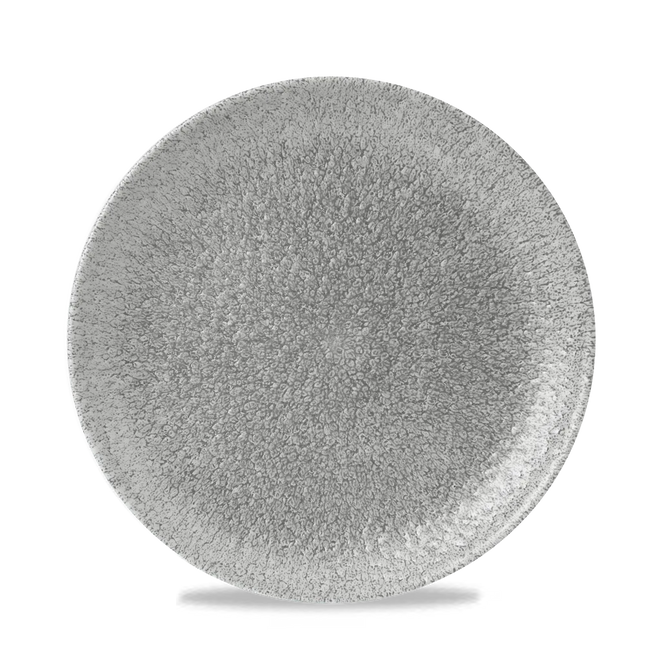 Raku Jasper Grey Evolve Coupe Plate 22cm 12/box