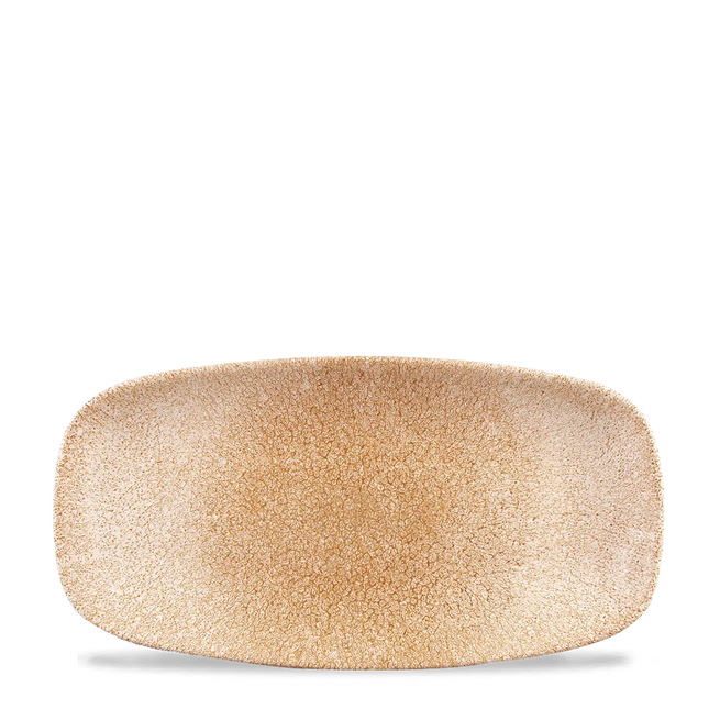 Raku Garnet Orange Chefs Oblong Plate 29.8 x 15.3cm 12/box