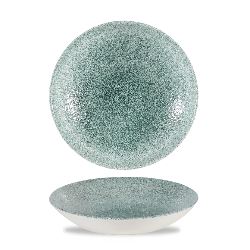 Raku Jade Green Evolve Coupe Bowl 25cm 12/box