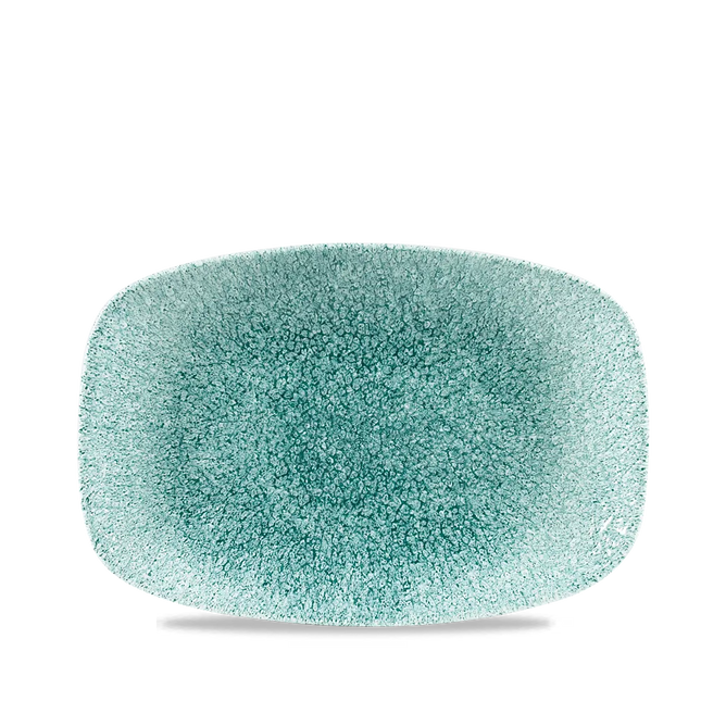 Raku Jade Green Chefs Oblong Plate 23.7 x 15.7cm 12/box