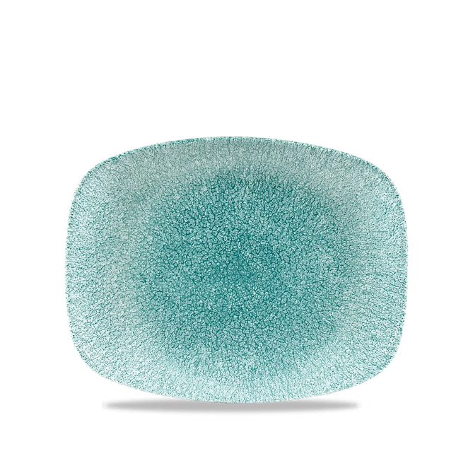 Raku Jade Green Chefs Oblong Plate 26.1 x 20.2cm 12/box