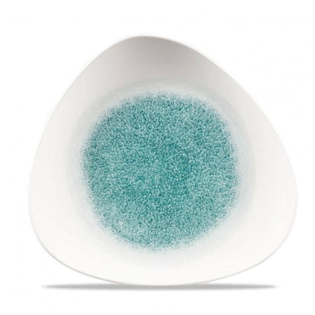 Raku Jade Green Lotus Plate 25cm 12/box