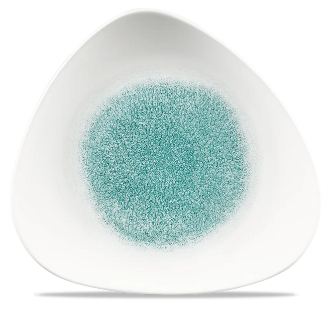 Raku Jade Green Lotus Plate 30cm 6/box