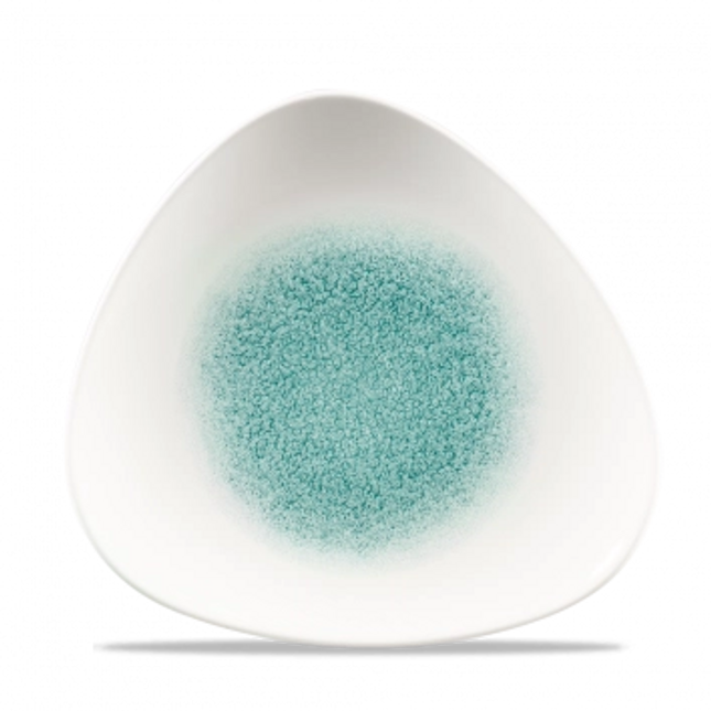 Raku Jade Green Lotus Plate 23cm 12/box