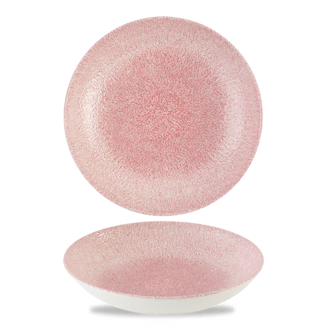 Raku Pink Quartz Evolve Coupe Bowl 24,8cm 12/box