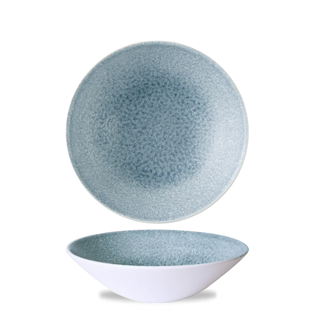 Raku Topaz Blue Evolve Deep Coupe Bowl 21,7 cm 6/box