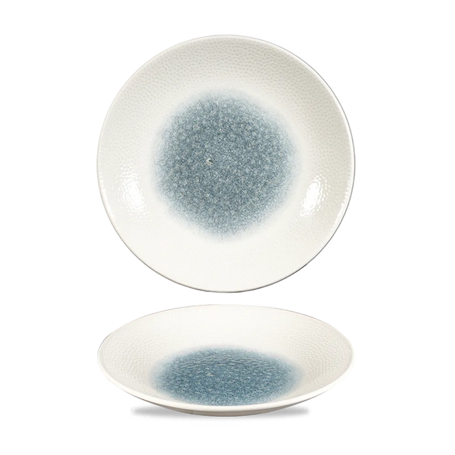 Raku Topaz Blue Isla Deep Coupe Plate 25cm 12/box