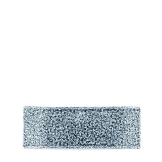 Raku Topaz Blue Oblong Plate 25X9cm 6/box