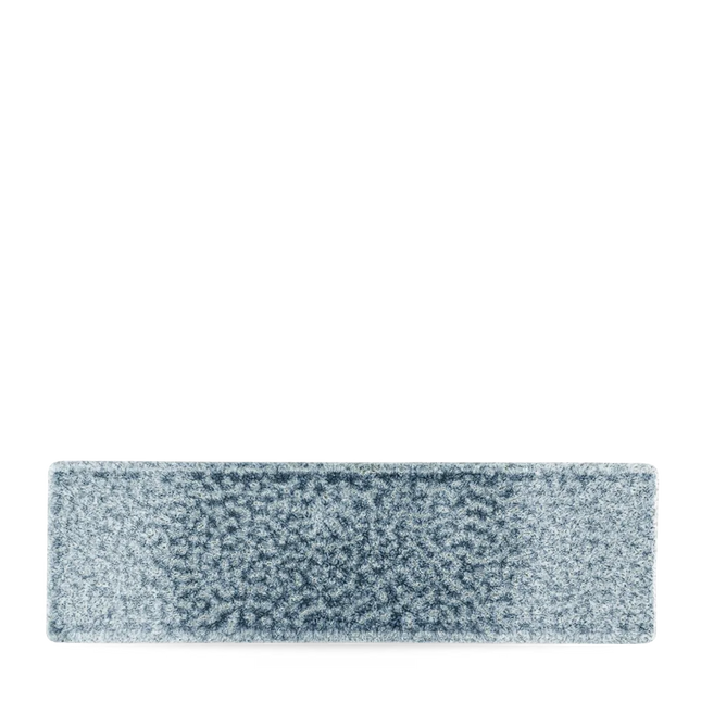 Raku Topaz Blue Oblong Plate 30X9cm 6/box