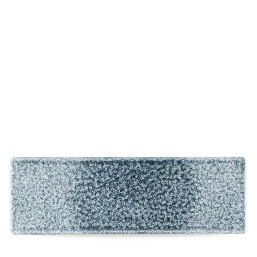 Raku Topaz Blue Oblong Plate 33X11cm 6/box