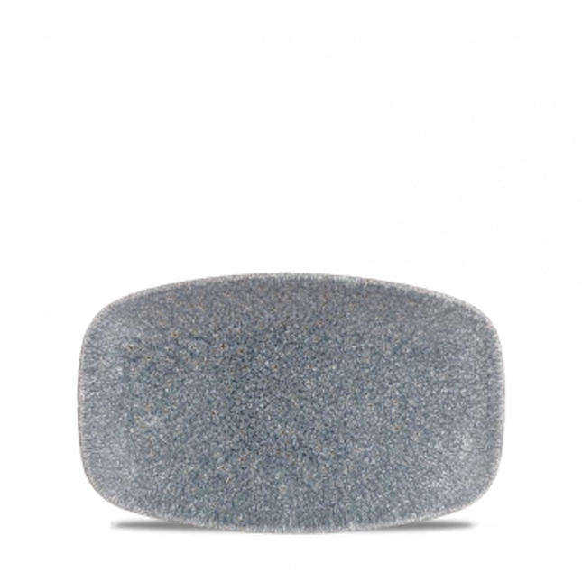Raku Topaz Blue Oblong Chefs Plate 20 x 12.1cm 12/box
