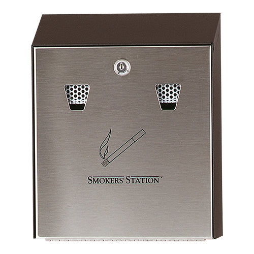 Wall mounted ashtray Smokers'Station Std