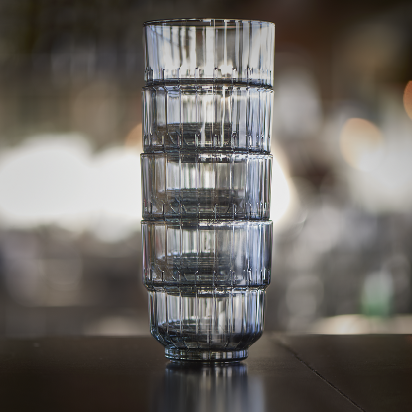 Onis Linq Rocks glas 266 ml bovenaanzicht tumbler professioneel horecaglas