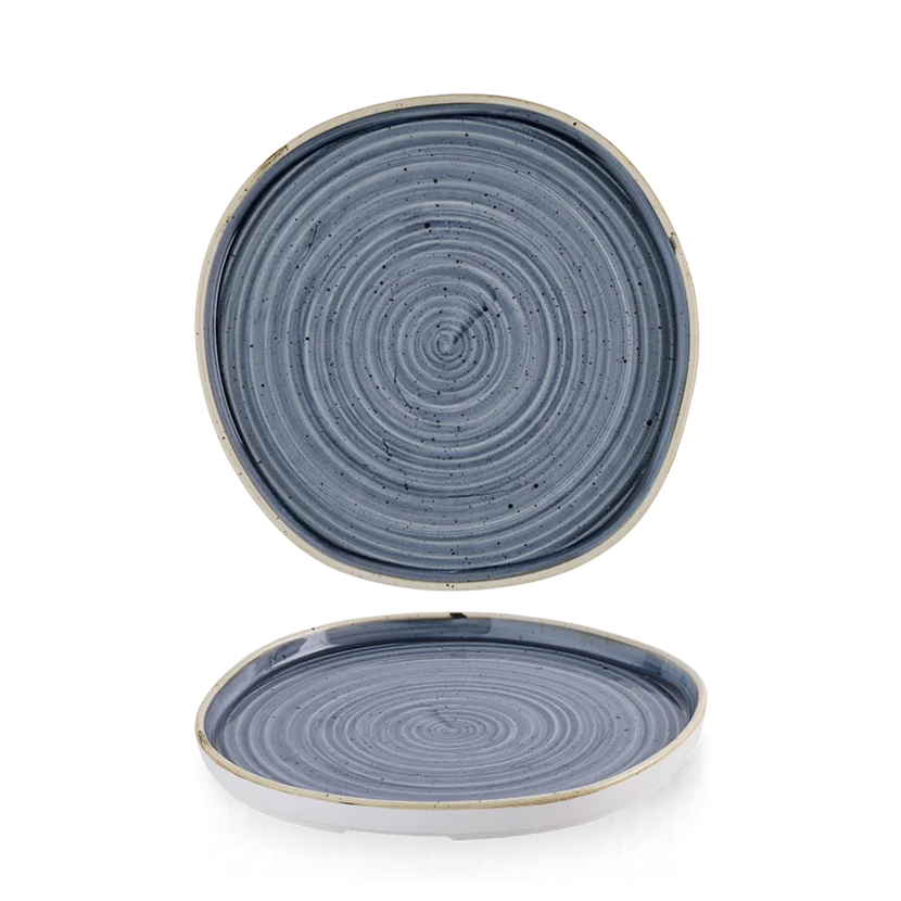 Stonecast Blueberry Organic Walled Plate 21cm 6/box