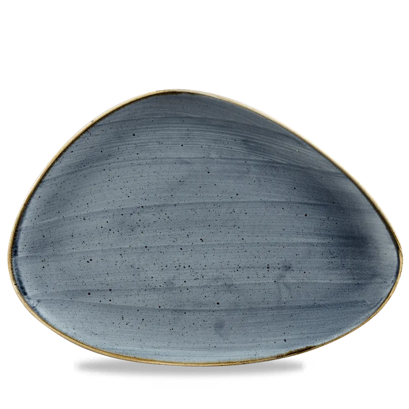 Stonecast Blueberry Triangle Chefs Plate 35.6*25 cm 6/box
