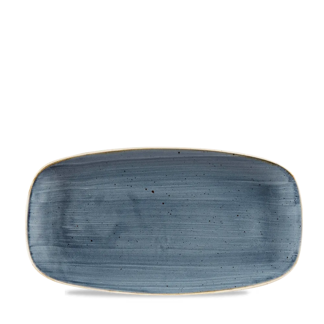 Stonecast Blueberry Chefs Oblong Plate 29.8 x 15.3cm12/box