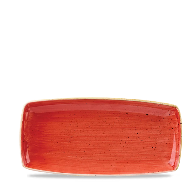 Stonecast Berry Red Oblong Plate 30cm 12/box