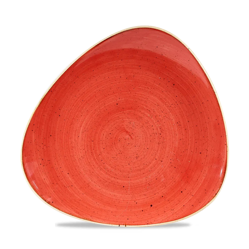 Stonecast Berry Red Lotus Plate 25cm 12/box