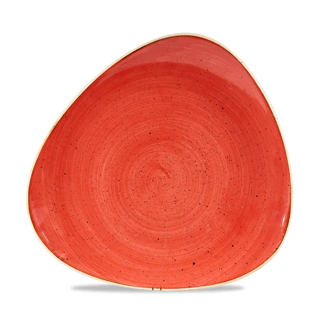 Stonecast Berry Red Lotus Plate 25cm 12/box