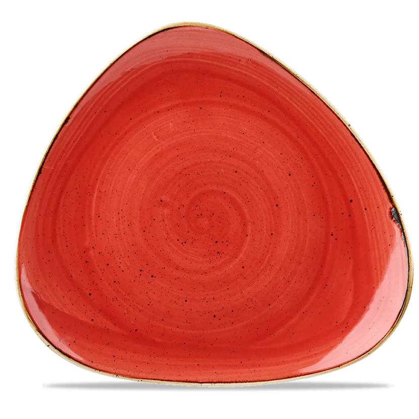 Stonecast Berry Red Lotus Plate 30cm 6/box