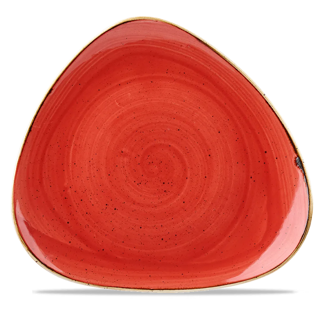 Stonecast Berry Red Lotus Plate 30cm 6/box