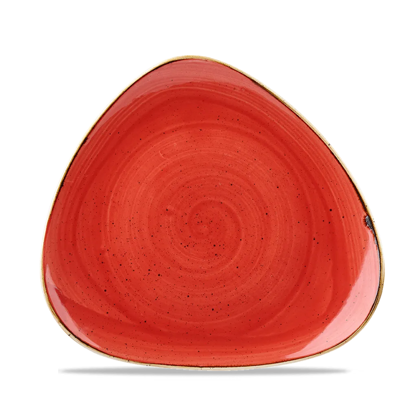 Stonecast Berry Red Lotus Plate 18cm 12/box