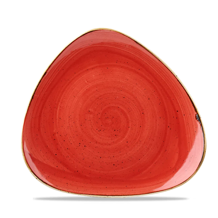 Stonecast Berry Red Lotus Plate 23cm 12/box