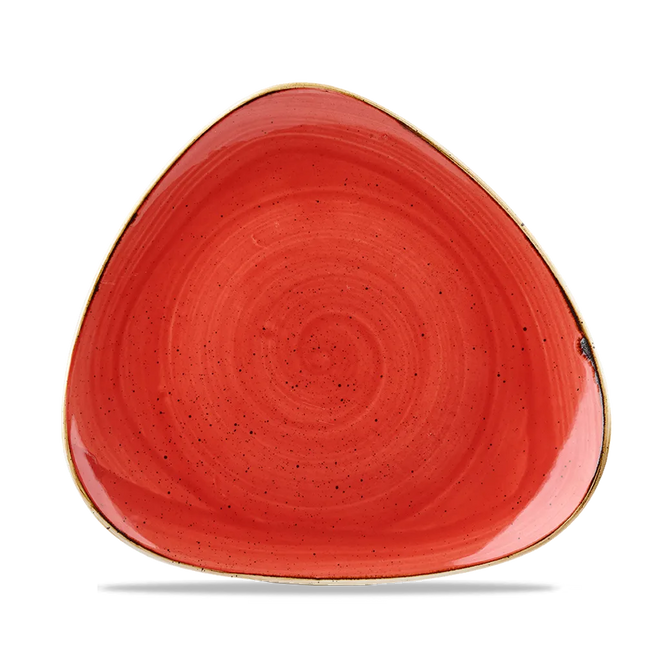 Stonecast Berry Red Lotus Plate 23cm 12/box