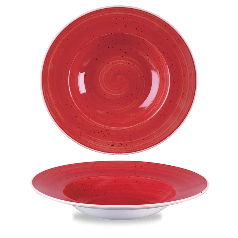 Stonecast Berry Red Profile Wide Rim Bowl L 28cm 12/box