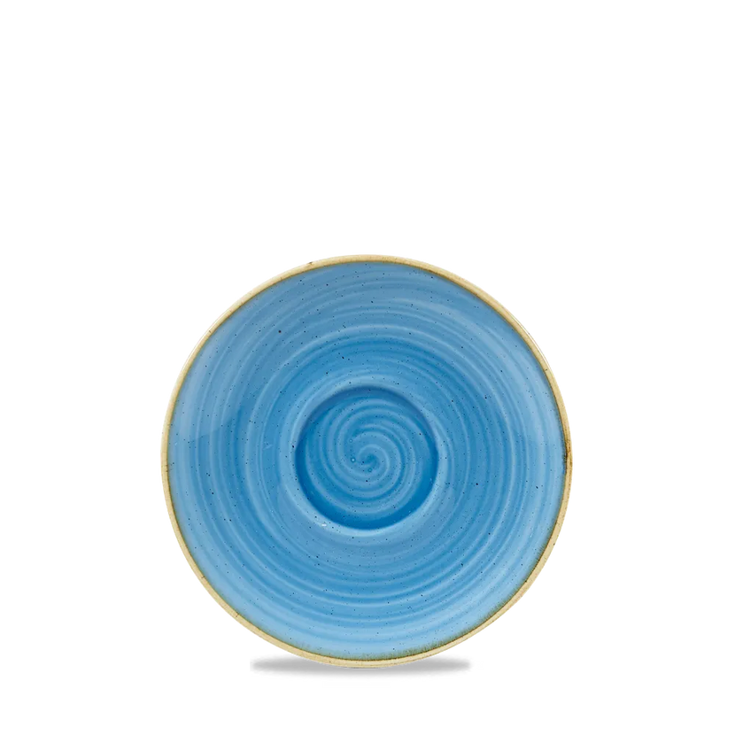 Stonecast Cornflower Blue Cappuccino Saucer 104ml 12/box