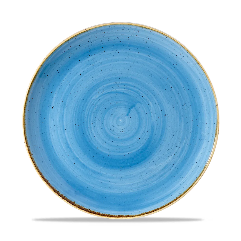 Stonecast Cornflower Blue Coupe Plate 26cm 12/box