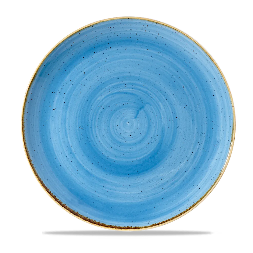 Stonecast Cornflower Blue Coupe Plate 29cm 12/box