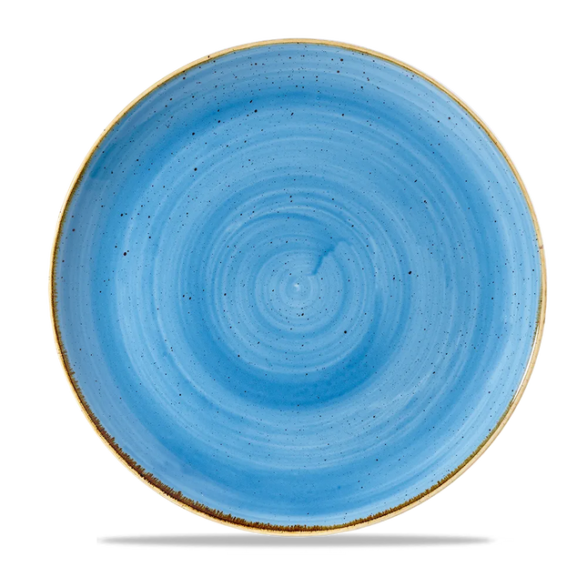 Stonecast Cornflower Blue Coupe Plate 29cm 12/box
