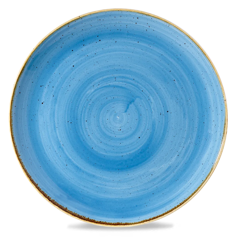 Stonecast Cornflower Blue Round Evolve Plate 30cm 6/box