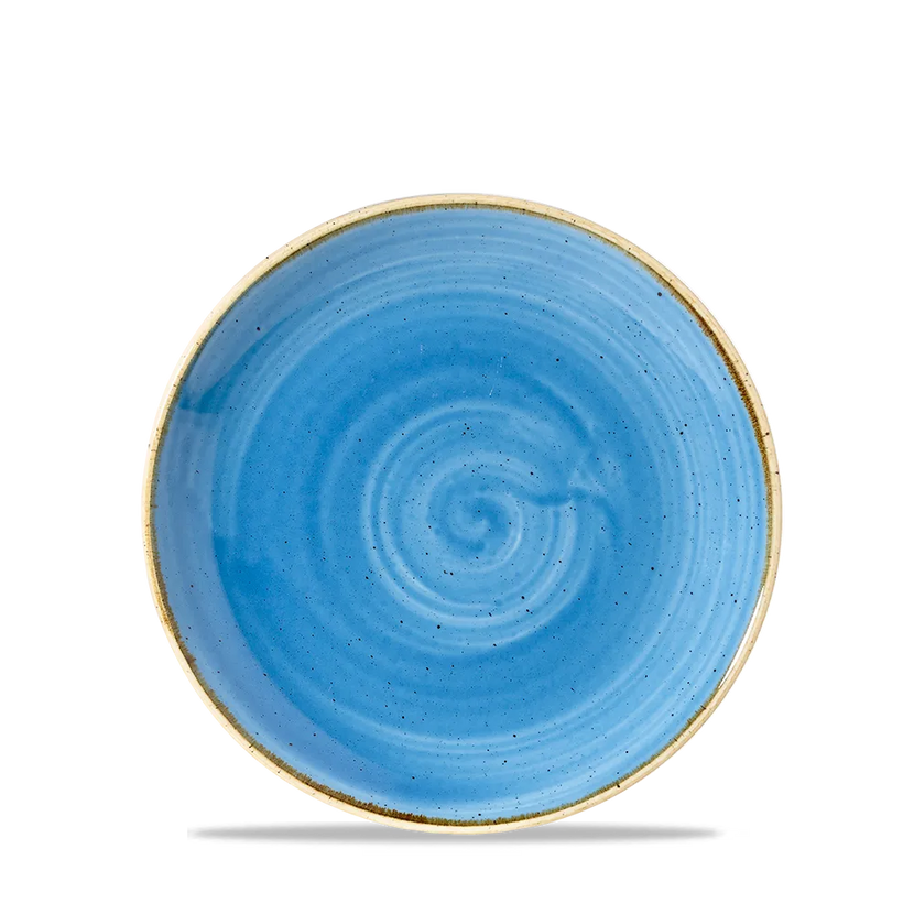 Stonecast Cornflower Blue Coupe Plate 17cm 12/box