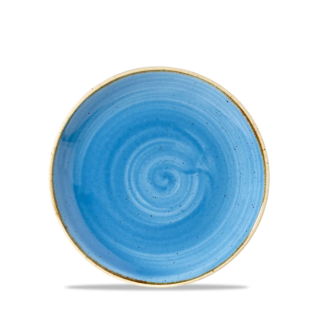 Stonecast Cornflower Blue Coupe Plate 17cm 12/box