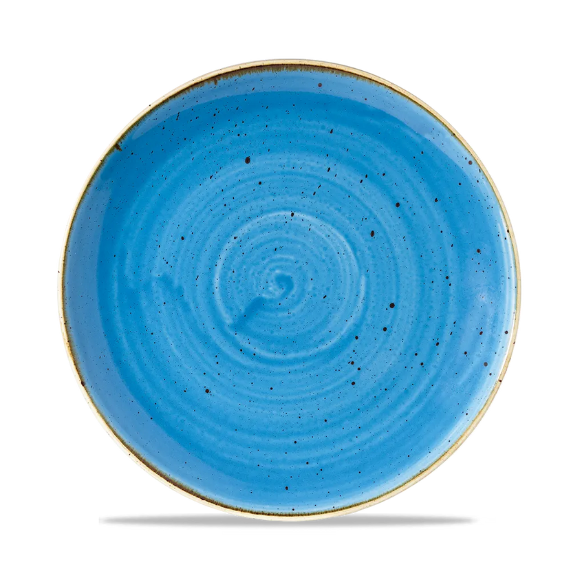 Stonecast Cornflower Blue Coupe Plate 22cm 12/box