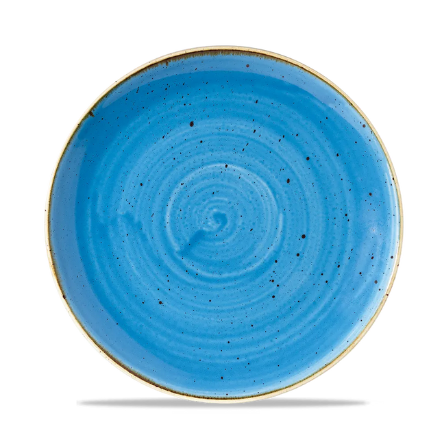 Stonecast Cornflower Blue Coupe Plate 22cm 12/box