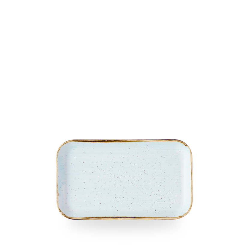Churchill Stonecast Duck Egg Blue rechthoekig bord 22 x 13 cm