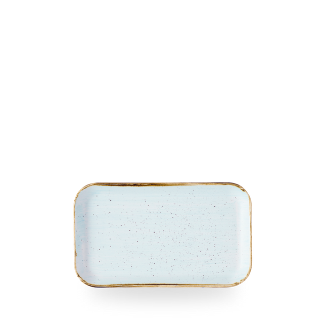 Churchill Stonecast Duck Egg Blue rechthoekig bord 22 x 13 cm