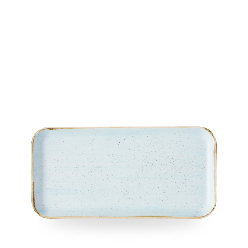 Churchill Stonecast Duck Egg Blue rechthoekig bord 30 x 15 cm